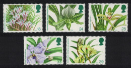 Great Britain 14th World Orchid Conference Flowers 5v 1993 MNH SG#1659-1663 Sc#1493-1497 - Nuevos