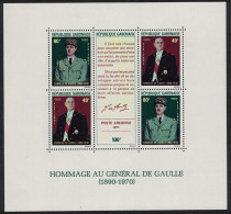 Gabon First Death Anniversary Of General De Gaulle MS 1971 MNH SG#MS425 - Gabon (1960-...)