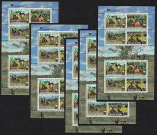 Guinea-Bissau WWF Defassa Waterbuck 5 Sheetlets [A] 2008 MI#3919-3922 KBII - Guinea-Bissau