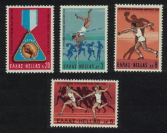 Greece European Athletic Championships Sport 4v 1969 MNH SG#1108-1111 MI#1006-1009 Sc#949-952 - Nuevos