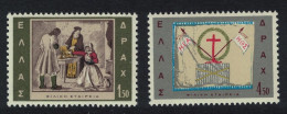 Greece Philiki Hetaeria Friends' Society 2v 1965 MNH SG#980-981 MI#878-879 Sc#821-822 - Neufs