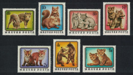 Hungary Boar Squirrel Lynx Wolf Fox Bear Lion Cubs Young Animals 7v 1976 MNH SG#3014-3020 MI#3098-30940A - Neufs