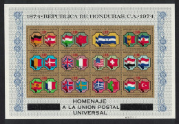 Honduras UPU Sheetlet MS 1975 MNH SG#MS867 Sc#C574 - Honduras