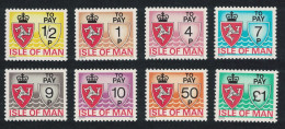 Isle Of Man Postage Due 8v 1975 MNH SG#D9-D16 - Man (Insel)