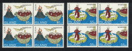 Iceland Europa CEPT St Brendan's Voyages 2v Blocks Of 4 1994 MNH SG#820-821 - Neufs