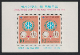 Korea Rep. World Population Year MS 1974 MNH SG#MS1097 - Corée Du Sud