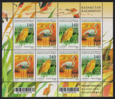 Kazakhstan Flamingo Heron Birds Caspian Sea 2v Sheetlet 2010 MNH SG#643-644 - Kazakistan