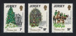 Jersey Horses Christmas 3v 1981 MNH SG#286-288 - Jersey