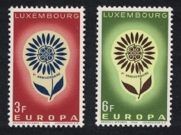 Luxembourg Flower Europa 2v 1964 MNH SG#744-745 MI#697-698 - Neufs