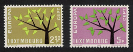 Luxembourg Stylised Tree Europa 2v 1962 MNH SG#707-708 MI#657-658 - Neufs