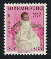 Luxembourg Prince Henri 'CARITAS' 30c 1961 MNH SG#699 MI#649 - Unused Stamps
