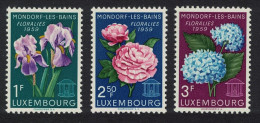 Luxembourg Mondorf-les-Bains Flower Show 3v 1959 MNH SG#656-658 MI#606-608 - Unused Stamps