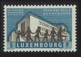 Luxembourg European School Commemoration 1960 MNH SG#671 MI#621 - Unused Stamps