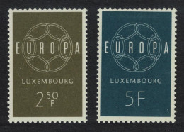 Luxembourg Europa 2v 1959 MNH SG#659-660 MI#609-610 - Nuevos