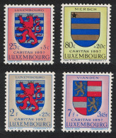 Luxembourg National Welfare Fund Arms 4v 1957 MNH SG#629=634 MI#575=580 - Nuevos
