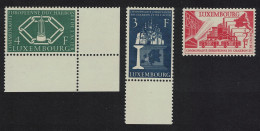 Luxembourg European Coal And Steel Community 3v Margins 1956 MNH SG#606-608 MI#552-554 - Nuevos