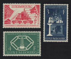 Luxembourg European Coal And Steel Community 3v 1956 MNH SG#606-608 MI#552-554 - Nuevos