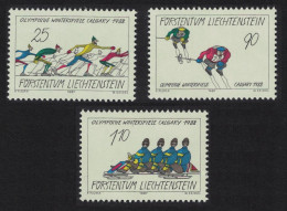 Liechtenstein Winter Olympic Games Calgary 1988 3v 1987 MNH SG#928-930 - Unused Stamps