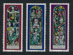 Liechtenstein Christmas Church Windows Triesenberg 3v 1978 MNH SG#717-719 - Neufs