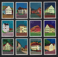 Liechtenstein Buildings 12v 1978 MNH SG#691-702 - Unused Stamps