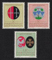 Liechtenstein Arms Of Church Patrons 3v 3rd Issue 1971 MNH SG#508-513 - Nuovi