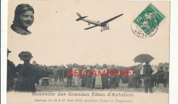 07 // ANNONAY   Souvenir Des Grandes Fêtes D Aviation  Aout 1913 / Aviateurs Vidart Et Vergnieault - Annonay