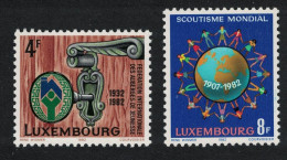 Luxembourg Scouting Key In Lock Anniversaries 2v 1982 MNH SG#1094-1095 MI#1060-1061 - Nuovi