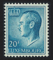 Luxembourg Grand Duke Jean 20f. Blue Phosphor Paper 1975 MNH SG#767d  MI#921ya - Neufs