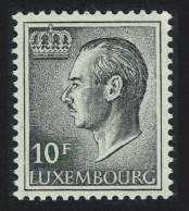 Luxembourg Grand Duke Jean 10f. Black Phosphor Paper 1975 MNH SG#766a  MI#899ya - Unused Stamps