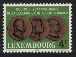 Luxembourg European Unity Declaration Block Of 4 1975 MNH SG#952 MI#909 - Neufs
