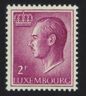 Luxembourg Grand Duke Jean 2f. Red Phosphor Paper 1974 MNH SG#761 MI#727ya - Unused Stamps
