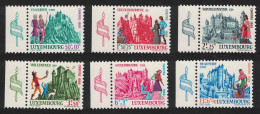 Luxembourg Castles 1st Series 6v Margins 1969 MNH SG#846-851 MI#798-803 - Nuevos