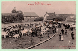 EN MORVAN - SAULIEU - UN COIN DU CHAMP DE FOIRE (21) (ANIMÉE) - Saulieu