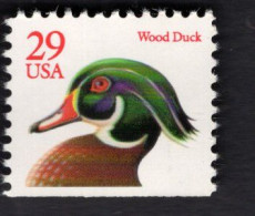 1096097989 1991 SCOTT 2485 (XX) POSTFRIS MINT NEVER HINGED -  WOOD DUCK UNDER SIDE IMPERFORATED - Neufs