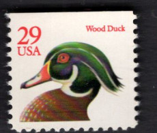 1096097245 1991 SCOTT 2485 (XX) POSTFRIS MINT NEVER HINGED  -  WOOD DUCK Upper SIDE IMPERFORATED - Unused Stamps