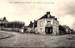 D72 - CIRCUIT DE LA SARTHE 1906 - VIRAGE À LA SORTIE DE CONNERÉ (erreur Sur La Carte : ConneRRé) - Café De L'O  //// 128 - Connerre