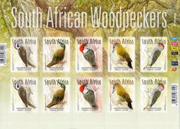 South Africa - 2020 Woodpeckers Birds Sheet (**) - Songbirds & Tree Dwellers