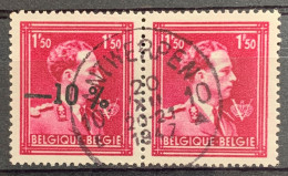 België, 1946, Nr 724N, In Paar, Cur 'geen Opdruk -10% Rechts' - 1946 -10%