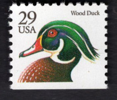 1096103332 1991 SCOTT 2484 (XX) POSTFRIS MINT NEVER HINGED- WOOD DUCK UNDER IMPERFORATED - Unused Stamps