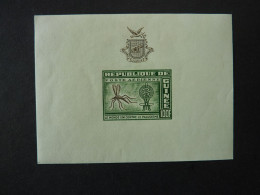 GUINEE, Année 1963, Poste Aérienne, Feuillet  "Lutte Contre Le Paludisme" YT N° 18 Neuf MNH** - Guinea (1958-...)