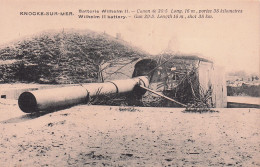 KNOKKE - KNOCKE Sur MER -  Batterie Wilhelm II - Canon De 30/5  - Knokke