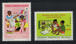 Malagasy Rep. Children's Books Promotion 2v 1976 MNH SG#363-364 Sc#449-460 - Madagascar (1960-...)