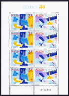 Macao Macau Dolphins Fish Year Of The Ocean Sheetlet Of 4 Pairs 1998 MNH SG#1048-1049 Sc#931a - Neufs