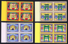 Macao Macau Gateways 4v Blocks Of 4 Margins 1998 MNH SG#1030-1033 MI#955-958 Sc#916-919 - Ongebruikt