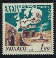 Monaco 34th Monte Carlo - Minsk Rally 1964 MNH SG#817 MI#793 Sc#600 - Unused Stamps