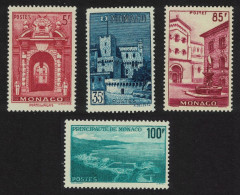 Monaco Aerial View Palace Gateway Place St Nicholas 4v KEY VALUES 1959 MNH SG#393-407 MI#618-621 - Ungebraucht