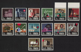 Malta Definitives 14v 1973 SG#486-500 MI#457-470 - Malta