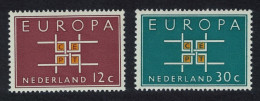 Netherlands Cross Design Europa 2v 1963 MNH SG#958-959 - Nuevos