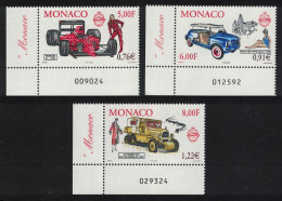 Monaco Motor Cars Royal Collection 3v Corners Number 2000 MNH SG#2479-2481 MI#2528-2530 - Nuovi