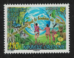 New Caledonia Butterfly Deer Flowers Happy New Year 2007 MNH SG#1429 MI#1451 - Ongebruikt